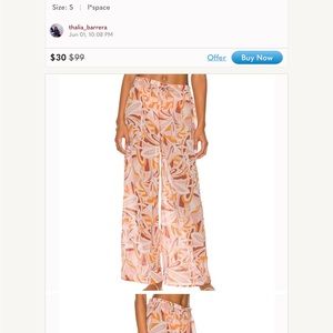 L * Space Sz L shear Colorful Pants over swimsuit